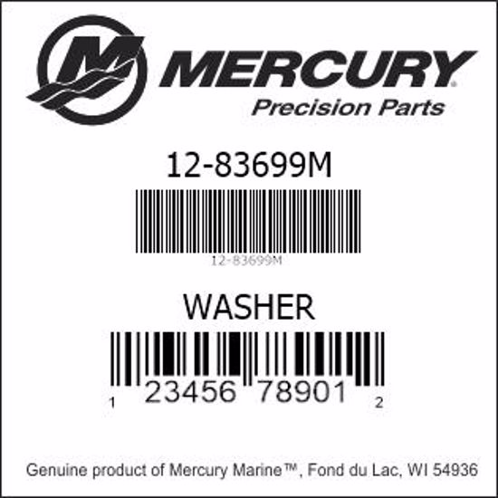 Bar codes for Mercury Marine part number 12-83699M