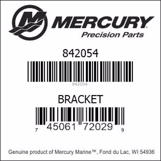 Bar codes for Mercury Marine part number 842054