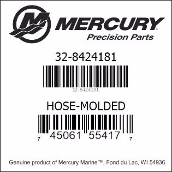 Bar codes for Mercury Marine part number 32-8424181