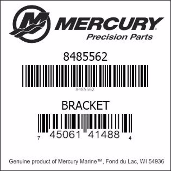 Bar codes for Mercury Marine part number 8485562