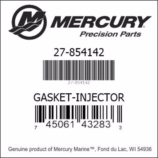 Bar codes for Mercury Marine part number 27-854142