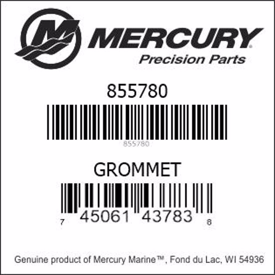 Bar codes for Mercury Marine part number 855780