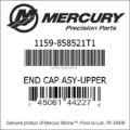 Bar codes for Mercury Marine part number 1159-858521T1