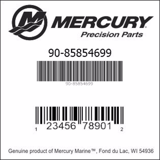 Bar codes for Mercury Marine part number 90-85854699