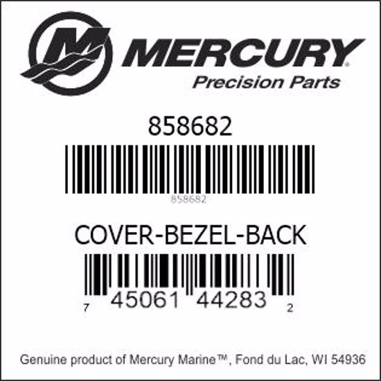 Bar codes for Mercury Marine part number 858682