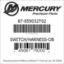 Mercury Marine part number 87-859032T02 SWITCH/HARNESS-OB Bar codes for Mercury Marine part number 87-859032T02