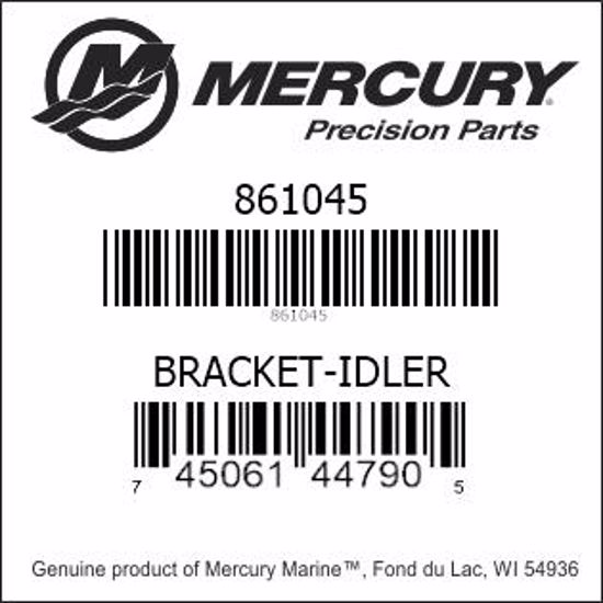 Bar codes for Mercury Marine part number 861045