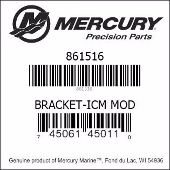 Bar codes for Mercury Marine part number 861516