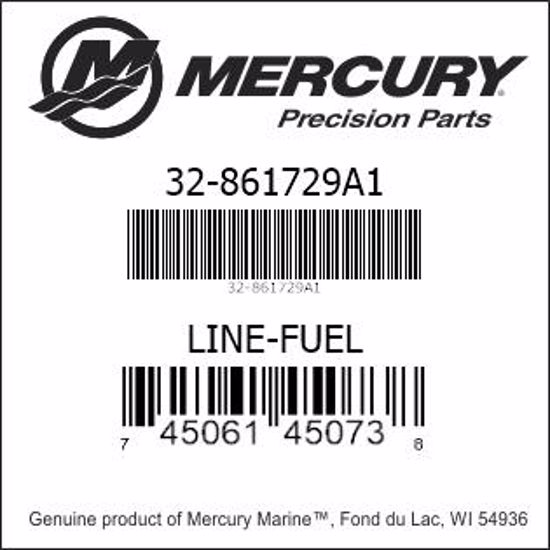 Bar codes for Mercury Marine part number 32-861729A1