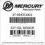 Mercury Marine part number 87-864252A01 KIT-OIL SENSOR Bar codes for Mercury Marine part number 87-864252A01