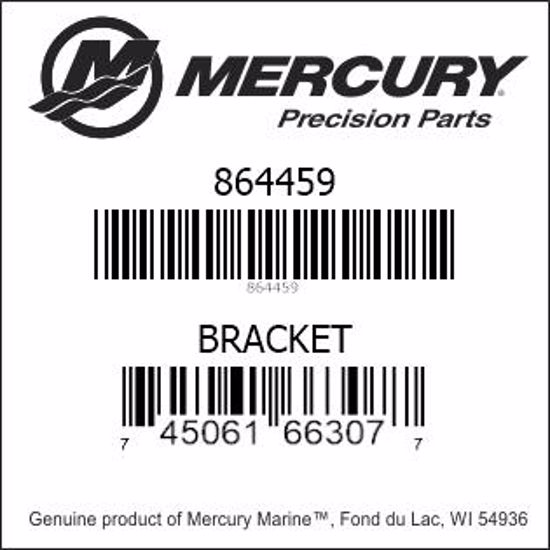 Bar codes for Mercury Marine part number 864459