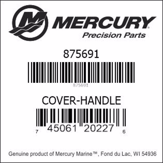 Bar codes for Mercury Marine part number 875691