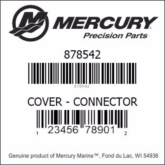 Bar codes for Mercury Marine part number 878542