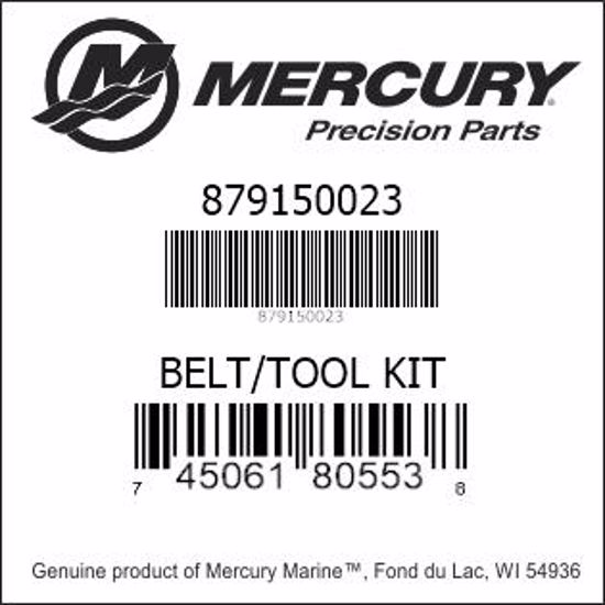 Bar codes for Mercury Marine part number 879150023