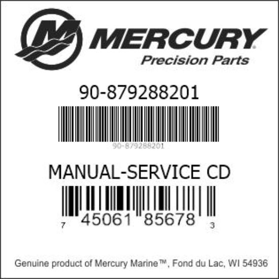 Bar codes for Mercury Marine part number 90-879288201