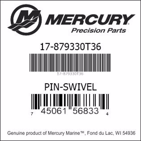 Bar codes for Mercury Marine part number 17-879330T36