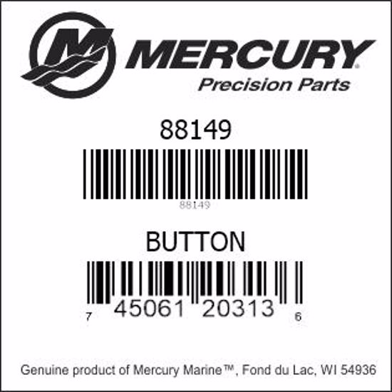 Bar codes for Mercury Marine part number 88149