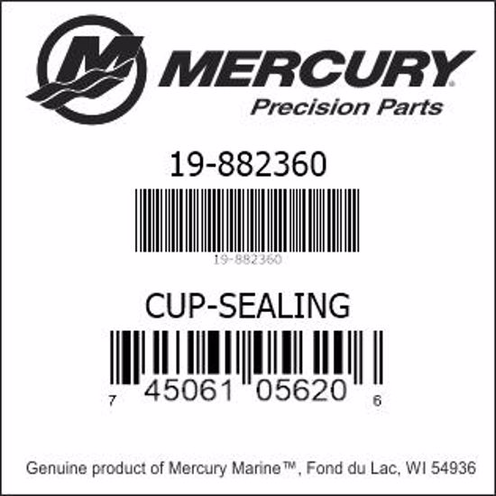 Bar codes for Mercury Marine part number 19-882360