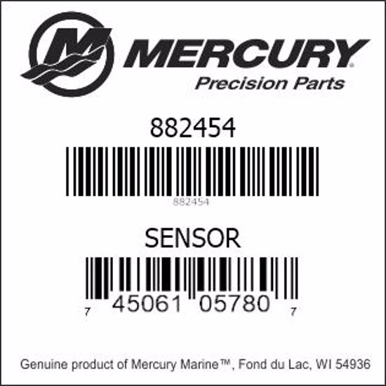 Bar codes for Mercury Marine part number 882454