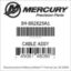 Mercury Marine part number 84-882829A1 CABLE ASSY Bar codes for Mercury Marine part number 84-882829A1