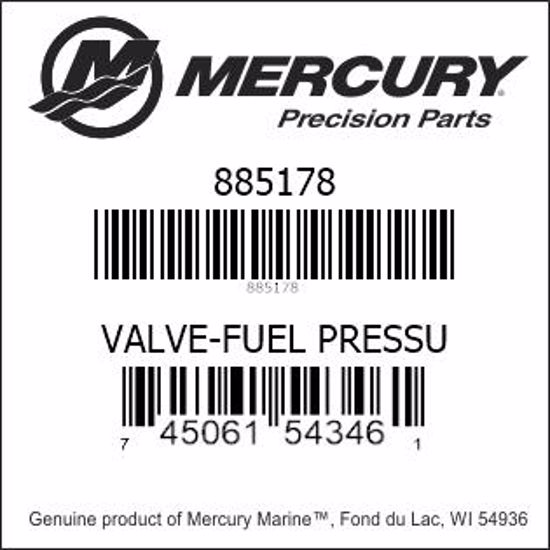 Bar codes for Mercury Marine part number 885178