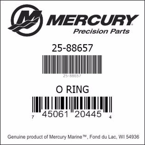 Bar codes for Mercury Marine part number 25-88657