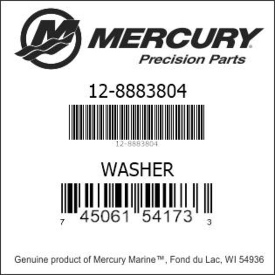 Bar codes for Mercury Marine part number 12-8883804