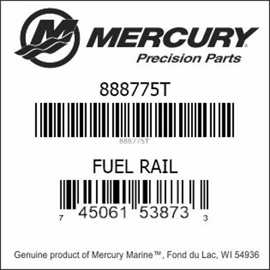 Bar codes for Mercury Marine part number 888775T