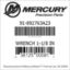 Mercury Marine part number 91-892763A23 WRENCH 1-1/8 IN Bar codes for Mercury Marine part number 91-892763A23
