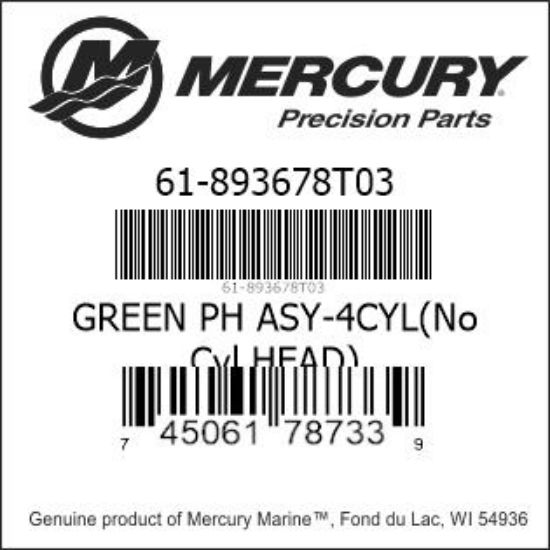 Genuine Mercury Marine parts, large inventory, fast shipping