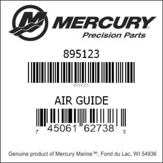 Bar codes for Mercury Marine part number 895123