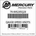 Bar codes for Mercury Marine part number 79-895285Q28