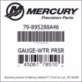 Bar codes for Mercury Marine part number 79-895288A46