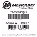 Bar codes for Mercury Marine part number 79-895288Q43
