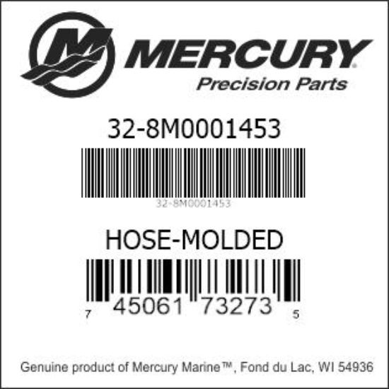 Bar codes for Mercury Marine part number 32-8M0001453