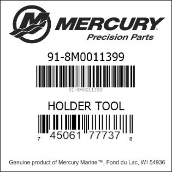 Bar codes for Mercury Marine part number 91-8M0011399