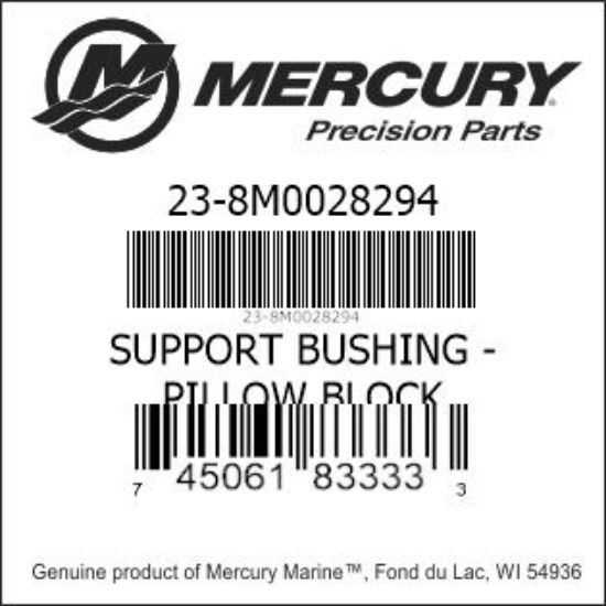 Bar codes for Mercury Marine part number 23-8M0028294