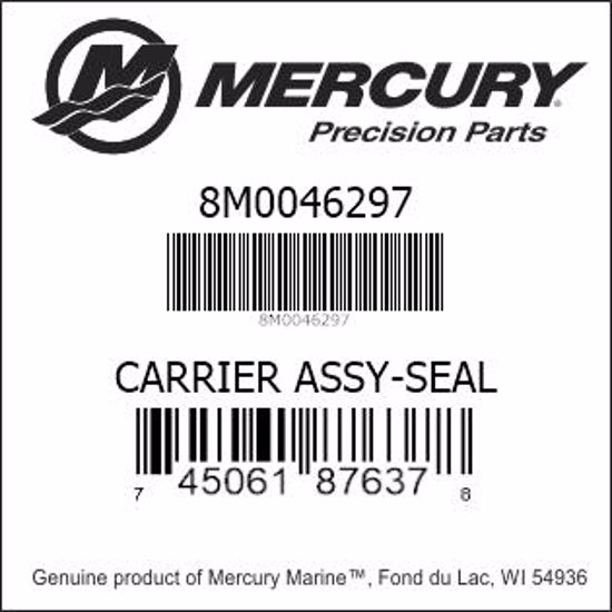 Bar codes for Mercury Marine part number 8M0046297