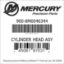 Mercury Marine part number 900-8M0046344 CYLINDER HEAD ASY Bar codes for Mercury Marine part number 900-8M0046344