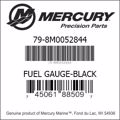 Bar codes for Mercury Marine part number 79-8M0052844