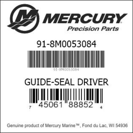 Bar codes for Mercury Marine part number 91-8M0053084