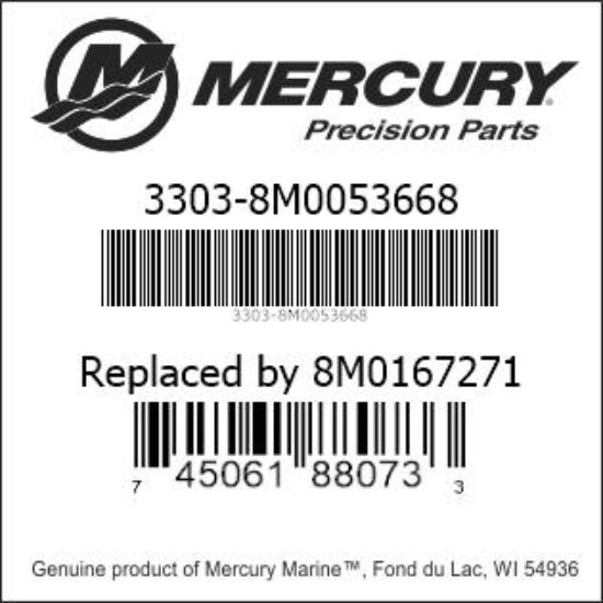 Mercury-Mercruiser 3303-8M0053668 CARBURETOR, 6 Horsepower Genuine