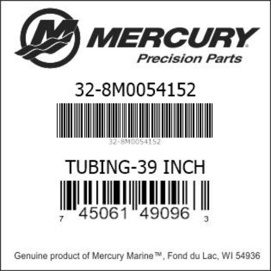 Bar codes for Mercury Marine part number 32-8M0054152