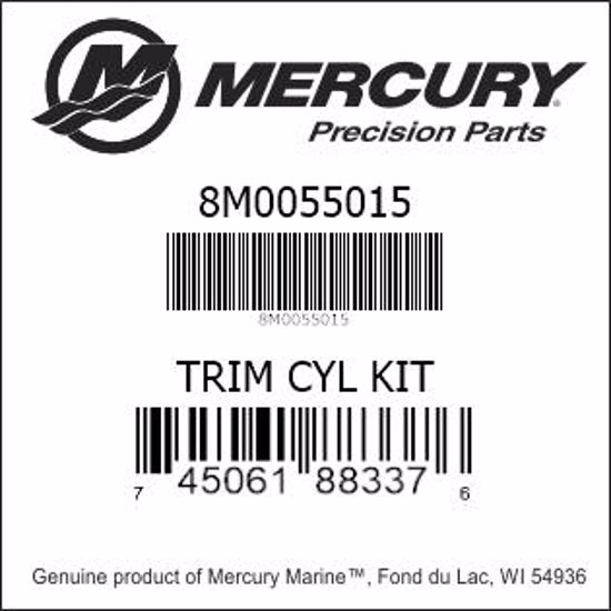 Bar codes for Mercury Marine part number 8M0055015