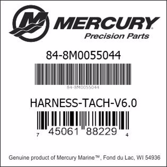 Bar codes for Mercury Marine part number 84-8M0055044