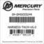 Mercury Marine part number 84-8M0055044 HARNESS-TACH-V6.0 Bar codes for Mercury Marine part number 84-8M0055044