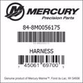 Bar codes for Mercury Marine part number 84-8M0056175