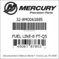 Bar codes for Mercury Marine part number 32-8M0061885