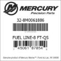 Bar codes for Mercury Marine part number 32-8M0061886
