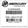 Bar codes for Mercury Marine part number 32-8M0061895